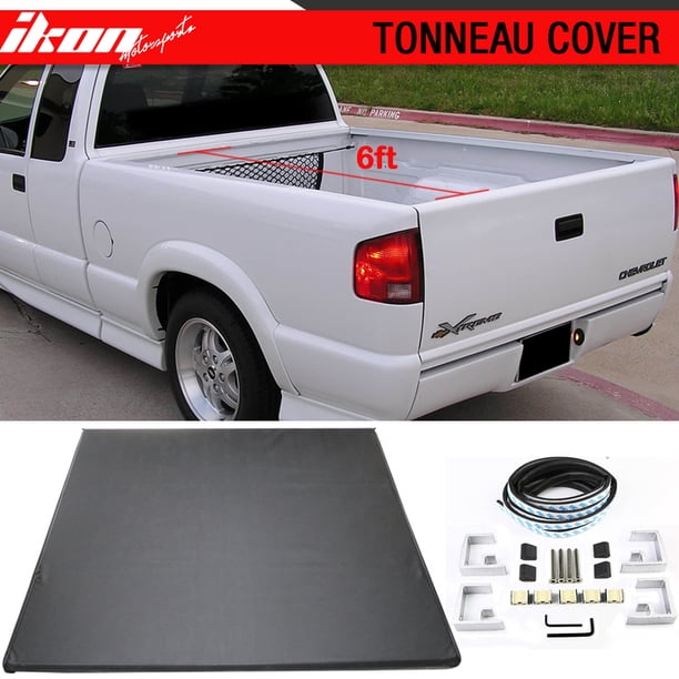 Compatible With 94 04 Chevrolet S10 Gmc S15 6ft Short Bed Lock Soft Tri Fold Tonneau Cover Walmart Com Walmart Com