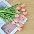 thumbnail image 6 of Aoivrb10PCS Artificial Tulip Flowers Real Touch Tulips Plastic Flower Fake Tulips Bouquet Table Arrangements Gift for Home Office Party Wedding Birthday Garden Store Decoration(Pink), 6 of 18