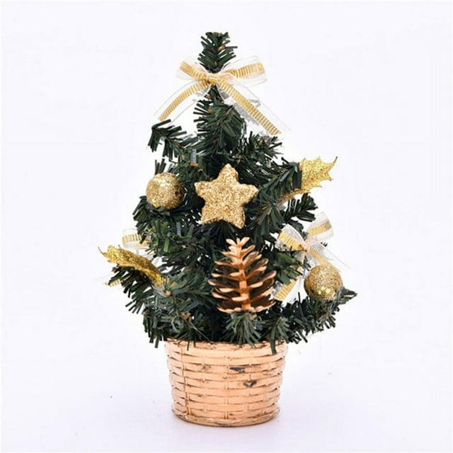 20cm Artificial Table Mini Christmas Tree Home Decoration Festival Miniature