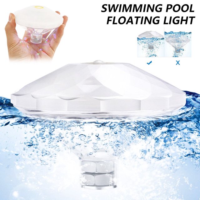 Floating Underwater Sensory Colorful LED Submersible Light Underwater Lazy Spa Hot Tub Swimming Pool