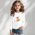 thumbnail image 3 of Ugoldhm Little Girls Tees Round Neck Cute Bear Printed Shirts Kids Fall Casual Clothes, 3 of 5