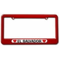 thumbnail image 1 of El Salvador Love with Hearts License Plate Tag Frame, Multiple Colors, 1 of 1