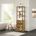 thumbnail image 4 of Navan 20" Freestanding Linen Cabinet in Weathered Brown, 4 of 13