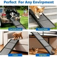 thumbnail image 6 of EVGTTI Portable Dog Ramp for SUV, Truck & Car - 67" Long, 20" Wide Folding Pet Ramp for Large Dogs up to 250 lbs, Non-Slip Surface, Heavy Duty, 6 of 8