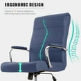 thumbnail image 6 of Office Desk Chair,Modern Conference Room Chairs,High Back Ergonomic Home ofiice Chair,Adjustable Height Swivel Executive Computer Chair with Padded Seat and Armrest (Blue), 6 of 16