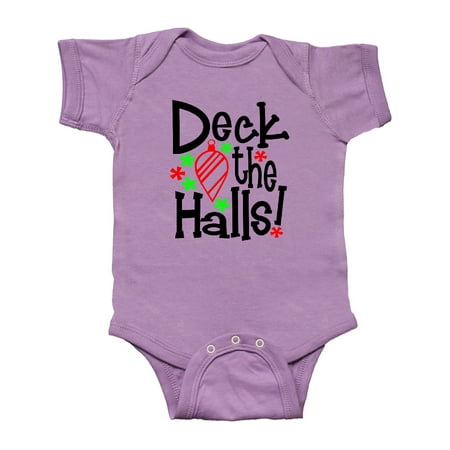 

Inktastic Deck the Halls Christmas Ornament Gift Baby Boy or Baby Girl Bodysuit