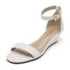 thumbnail image 3 of Sandalia con Cuña DREAM PAIRS INGRID Blanca con Correa al Tobillo Tacón 4.5 cm, 3 of 5