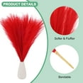 thumbnail image 2 of Uxcell 6 Pack Faux Pampas Grass 21.7 Inch for Home Decor/Wedding Red, 2 of 6
