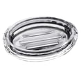 thumbnail image 4 of Raindrops 1Set Oval Glass Bath Soap Holder Central Design Keeps Soap Dry and Clean Bathroom Accessory, 4 of 8