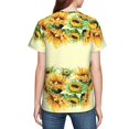 thumbnail image 7 of Wukai Sunflowers On A Yellow Background Youth Unisex Short Sleeve T-Shirt for Boys, Girls, Teens, and Kids-Medium, 7 of 7