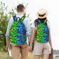 thumbnail image 4 of Disketp Multicolored Butterflies Mochila de Lona Estampada, Mochila Escolar de Viaje Ligera para Estudiantes y Portátil-Small, 4 of 5