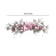 thumbnail image 3 of Ganfancp Christmas P-Ink Christmas Flower Electroplating Ball Snow Frost Flocking Pe Pines Needle Vines Ring Wreath Rattan Rebajas Flash Deals 1X Decoración Navideña En El Dintel, 3 of 6