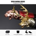 thumbnail image 3 of leyfeng Vino Vertedor Aireador Metal Animal Whisky Vertedor Botella Tapón con caucho de silicona, 3 of 8