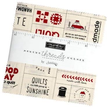 Threads Charm Pack by Sweetwater; 42 - 5" Precut Fabric Quilt Squares