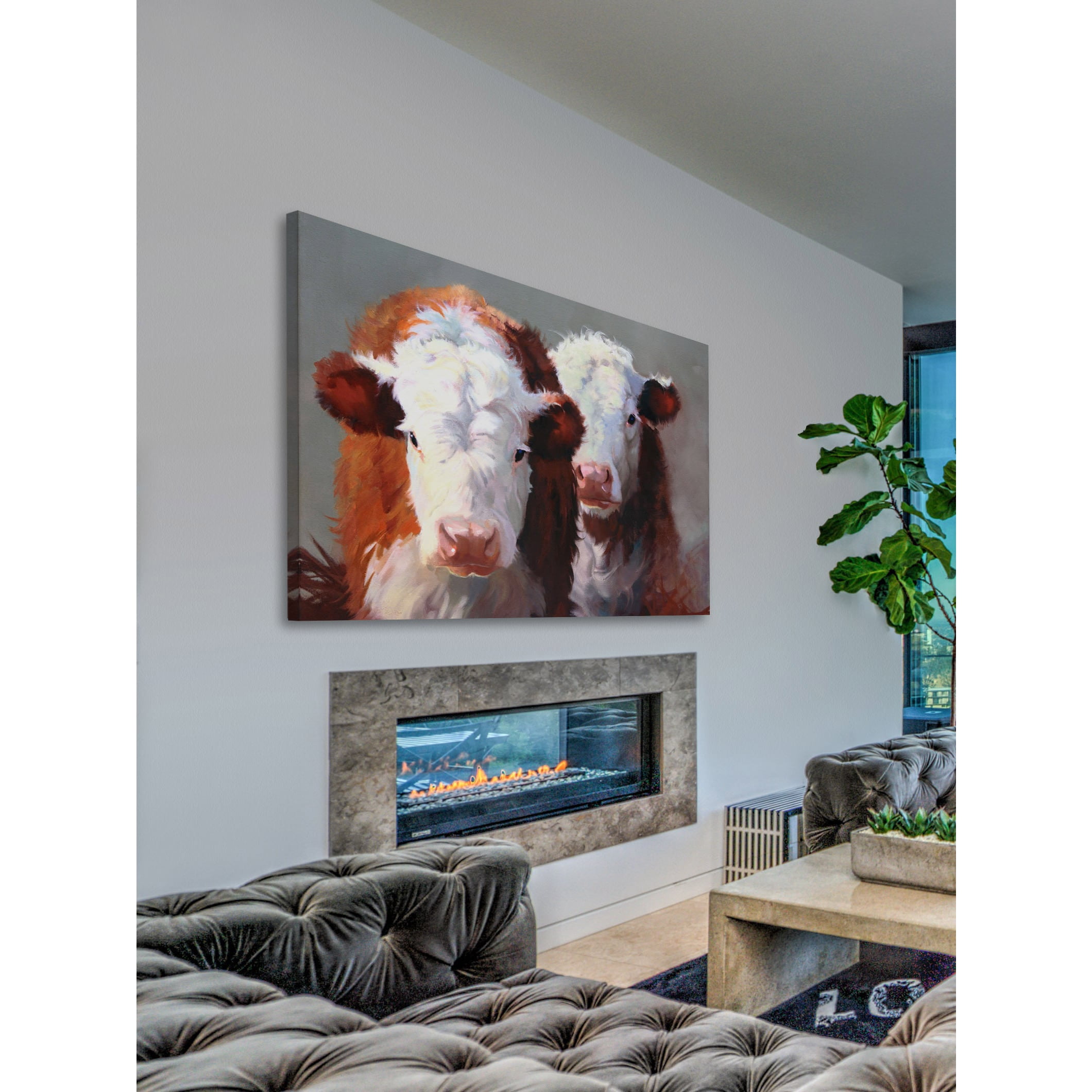 Marmont Hill "Buddies" Painting Print on Wrapped Canvas