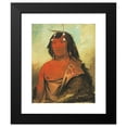 thumbnail image 2 of George Catlin 20x24 Black Modern Framed Museum Art Print Titled - Bi-Eets-Ee-Cure, Very Sweet Man (1832), 2 of 5
