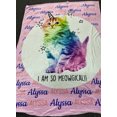thumbnail image 3 of Unicorn cat custom Blanket, 3 of 3