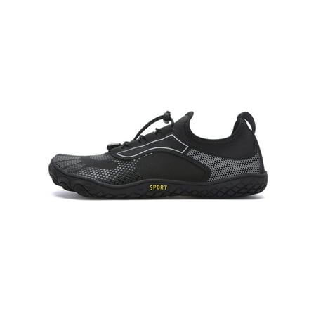 

Lacyhop Unisex Beach Shoe Mesh Water Shoes Fast Drying Aqua Socks Outdoor Anti-Slip Athletics Comfort Barefoot Black 11