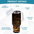 thumbnail image 4 of 30 oz Insulated Stainless Steel Tumbler Double Wall Stainless Steel Tumbler with 2-Way Drinking Vintage Kitchen Scene, 4 of 9
