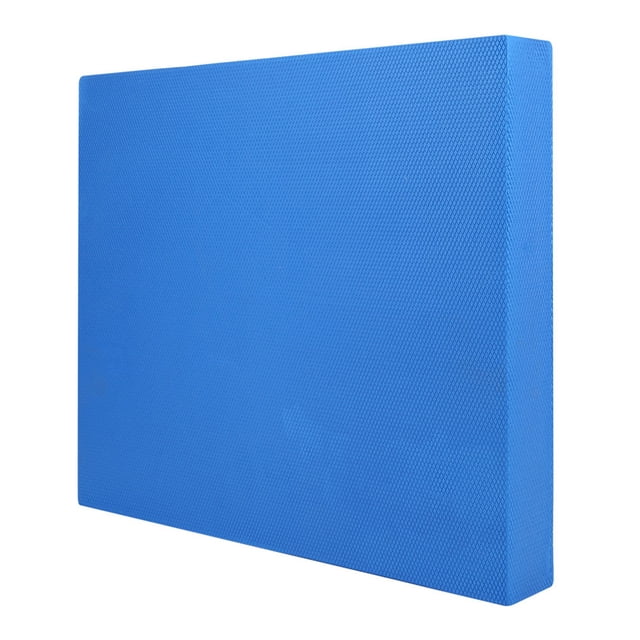 Cojín de equilibrio de yoga suave, acolchado para entrenamiento de cintura y abdomen, esterilla de fitness, color azul