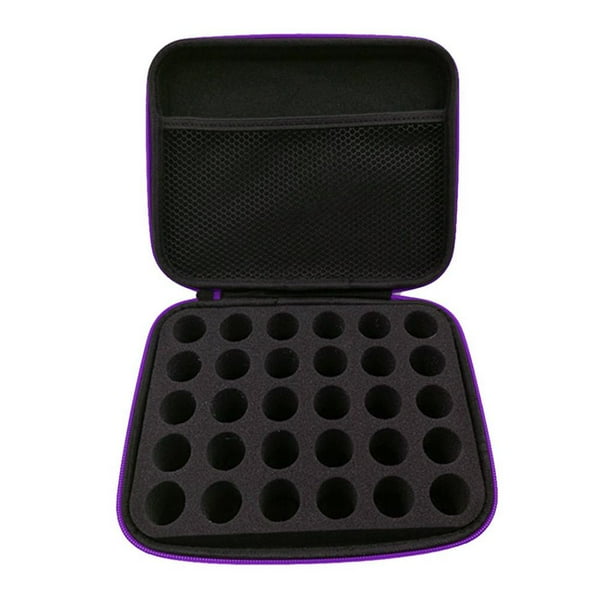 Yuarrent Bolsa de almacenamiento de aceite esencial a prueba de golpes Estuche de aceite esencial portátil Soporte de aceite Estuche de transporte de Almacenamiento y organización del hogar Violeta Yuarrent HA024824-01