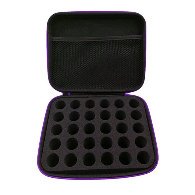 Yuarrent Bolsa de almacenamiento de aceite esencial a prueba de golpes Estuche de aceite esencial portátil Soporte de aceite Estuche de transporte de Almacenamiento y organización del hogar Violeta Yuarrent HA024824-01