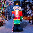 thumbnail image 1 of Outdoor Inflatable Christmas Ornaments Nutcracker Soldier, 1 of 5