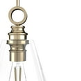 thumbnail image 4 of Hunter - Klein 1-light Alturas Gold, Medium Size Pendant Light, Dimmable, Casual Style, Cone Shaped, for Bedrooms, Dining, Living Rooms - 19438, 4 of 7