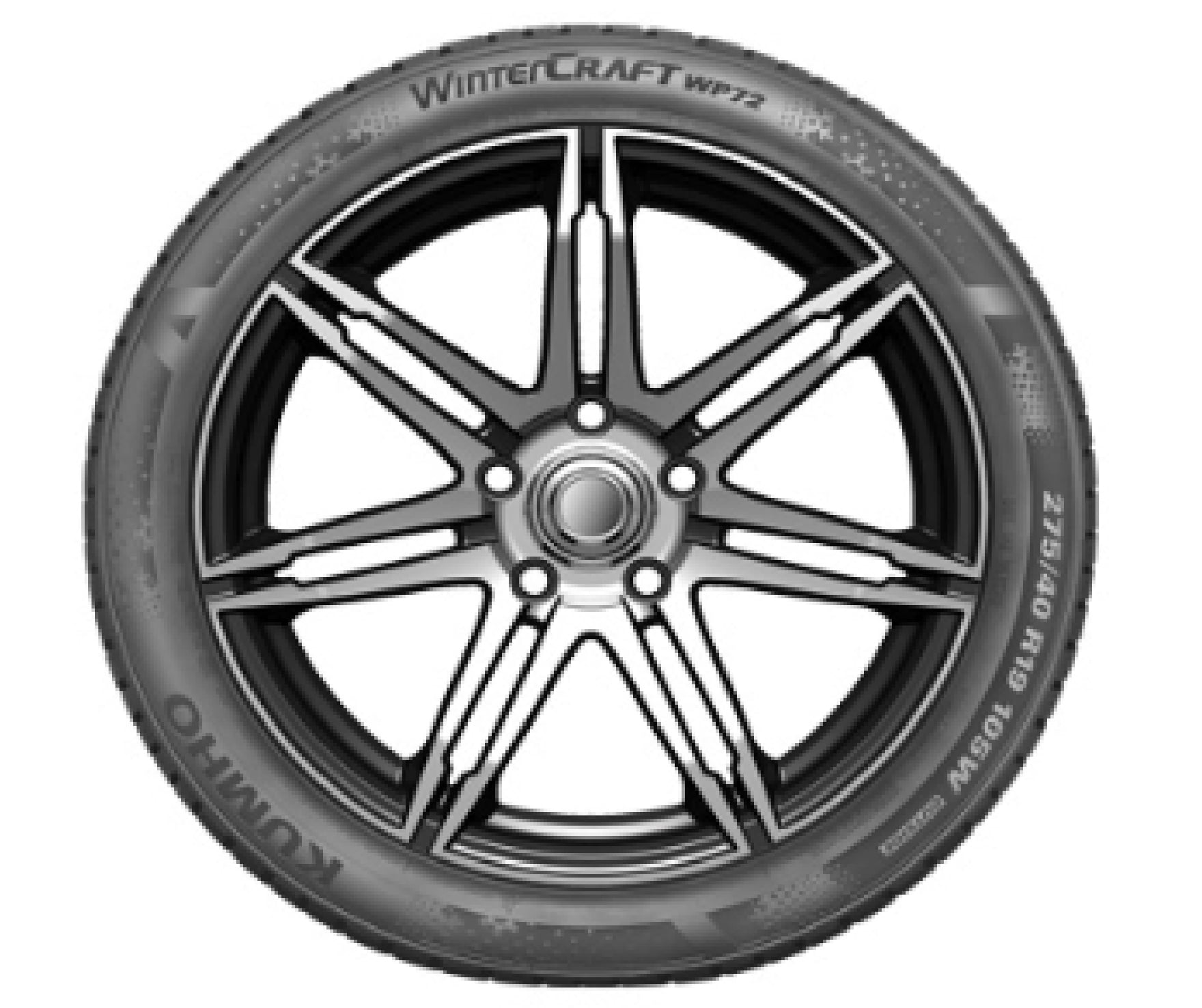 Kumho WinterCraft WP72 225/45R19XL 96V pneu pour voiture et multisegment hiver