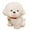 White, variant on Soft Dog Plush Hugging Pillow, Small Dogs Puppy Stuffed Animals Toy Gifts for Kids, 10"