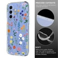 thumbnail image 4 of Compatible with Samsung Galaxy A36 5G Case Clear with Flower Design, Cute Soft Silicone TPU Floral Aesthetic Women Girls Transparent Protective Shockproof Anti-Scratch Anti-Yellow Phone Cover, B, 4 of 9