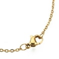 thumbnail image 3 of 201 Stainless Steel Pendant Necklaces with Cable Chains Christmas Reindeer/Stag Golden 17.9 inch(45.5cm) 2mm Reindeer: 30.5x35x1mm, 3 of 3