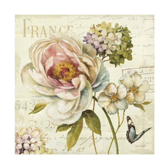 Trademark Fine Art Lisa Audit Marche de Fleurs III Canvas Wall Art - 14x14
