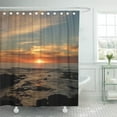 thumbnail image 1 of ABPHQTO Ocean San Diego Sunset California Seascape Nature Beautiful Jolla Cortina de ducha 160x180 cm, 1 of 1