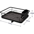 thumbnail image 4 of Dish Drying Rack- Space-Saving Dish Rack, Dish Racks for Kitchen Counter, Durable Stainless Steel Kitchen Drying Rack with a Cutlery Holder, Drying Rack for Dishes, Knives, Spoons, and Forks, 4 of 7