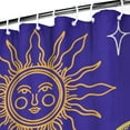 thumbnail image 4 of Gothic Shower Curtain Set - Dark Celestial Moon & Star Print, Mystical Cosmic Bath Decor, Waterproof Polyester 72"x84", Goth Aesthetic Gift, 4 of 5