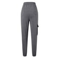 thumbnail image 4 of Summer Pants for Women Cargo Sweatpants Casual Baggy High Waisted Joggers Pants Wide Leg Streetwear With Pockets plus Size Athletic Comfy Pant with Pocket Slim Athletic Warm Yoga for Women Grey S, 4 of 4