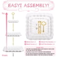 thumbnail image 3 of Set expositor de mesa para postres Findful, 2 soportes de 3 niveles y 3 bandejas, 3 of 7