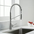 thumbnail image 3 of Kraus Oletto Contemporary Single Handle Pull Down Kitchen Sink Faucet, Chrome, 3 of 9