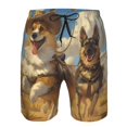 thumbnail image 3 of Fotbe Farm Corgi German Shepherd Trajes de Baño Estampados para Hombre, Shorts de Verano de Secado Rápido, Ropa de Playa, Bañadores-Small, 3 of 6