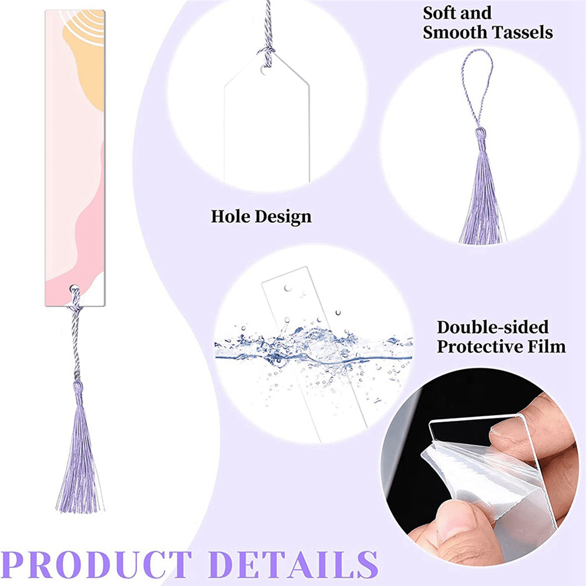 292Pcs Acrylic Bookmarks Blanks,Sublimation Acrylic Book Markers, DIY Crafts Projects Sublimation Accessories for Women