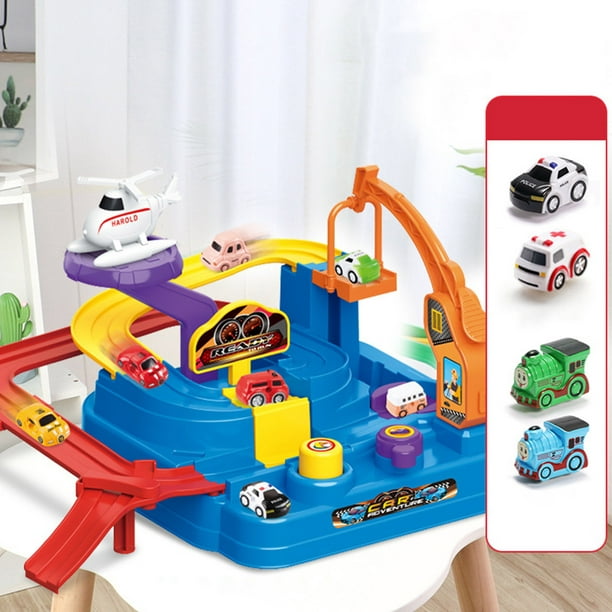 Jouet de dinosaure pour garçon, jeu de voiture, camion, cadeau Montessori,  piste de course pour enfants, Mini voiture, nouvelle collection