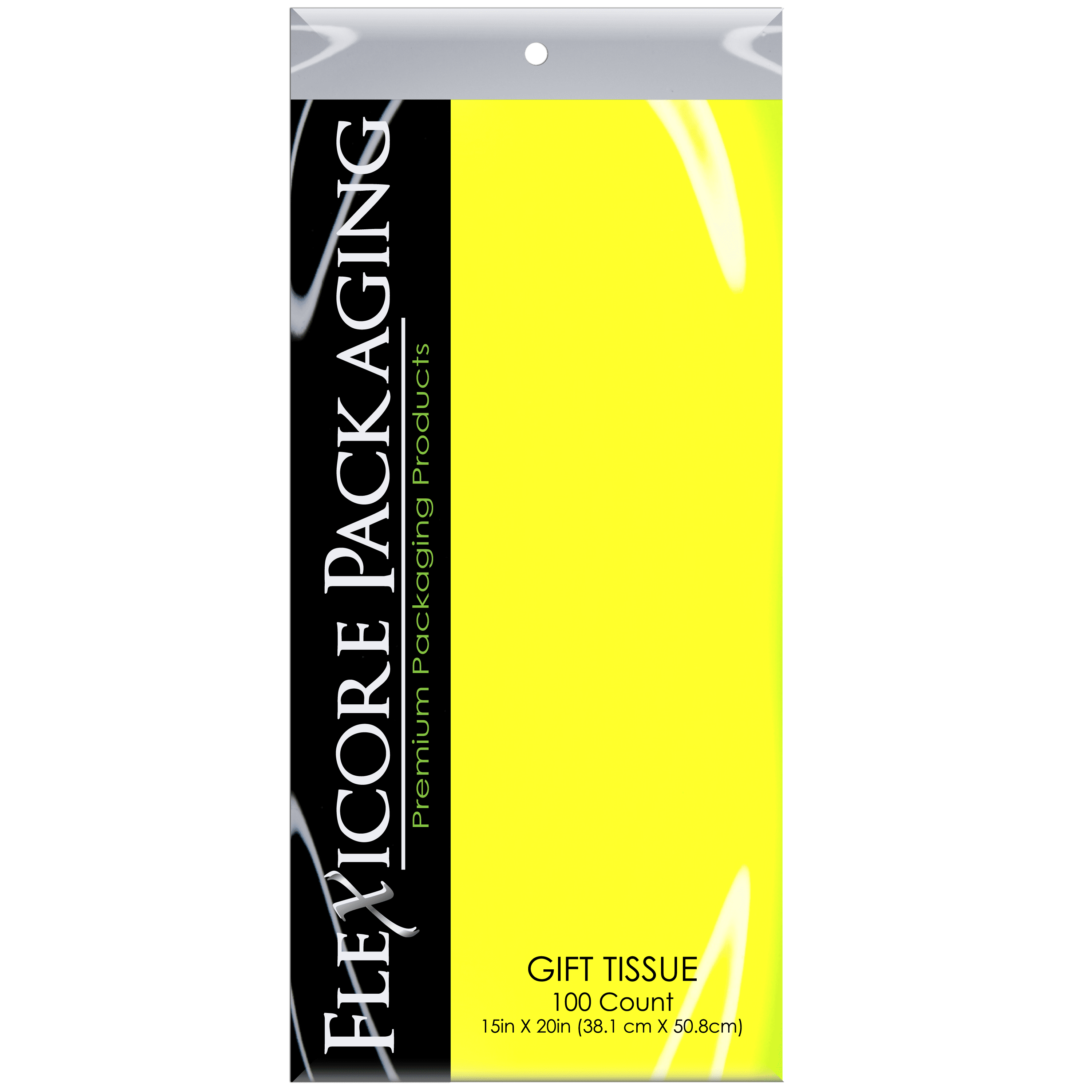 Yellow Tissue Paper, 15"x20", 100 ct