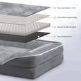 thumbnail image 3 of MAGMALIFE Cama Ortopédica Extra Grande para Perros con Espuma de Alta Densidad y Tela Terciopelo Suave Funda Lavable Base Antideslizante, Ergonomica 107x77x23 cm, 3 of 7