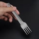 thumbnail image 5 of Juego de cubiertos de aleación de titanio - cuchara y tenedor plegables portátiles para acampar, hacer senderismo y viajar con bolsa de almacenamiento, 1 juego, gris, 5 of 6