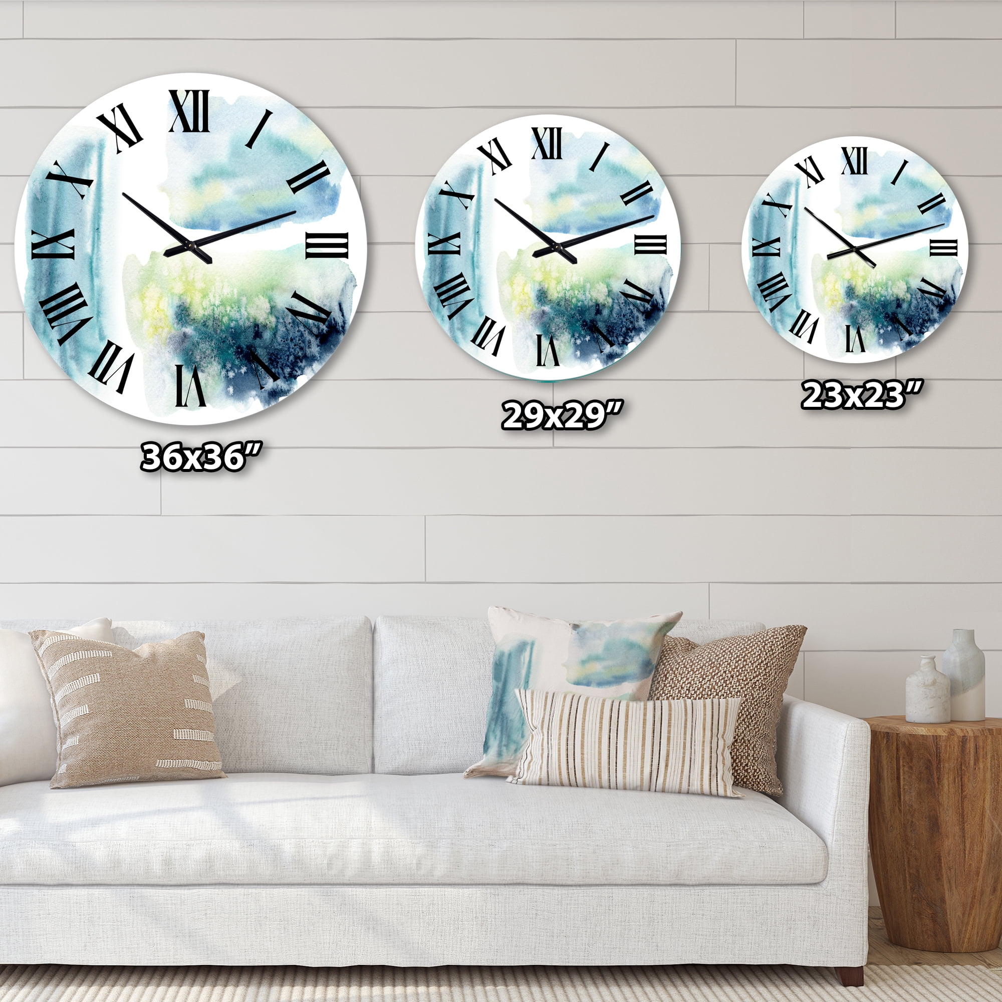 Designart 1 in Quartz Modern/Contemporary Wall Clock