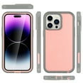 thumbnail image 2 of for iPhone 15 Plus Case, Big Window Logo View Compatible with Magsafe, Plating Ultra Slim Magnetic Hard PC Transparent Drop Protection Phone Case Cover for iPhone 15 Plus, Pink, 2 of 5