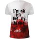 thumbnail image 3 of Camiseta Impresa de Halloween de los Hombres, Manga Corta Cuello Redondo Casual Top para Fiesta Y Uso Diario, Tee Gráfica Festiva en Poliéster Suave, 3 of 5