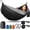 Black, variant on KOYMISKU Camping Hammock, 440lbs Lightweight Portable Hammock with 2 Tree Straps & Attached Carry Bag, Perfect for Hiking Beach Backpacking Travel