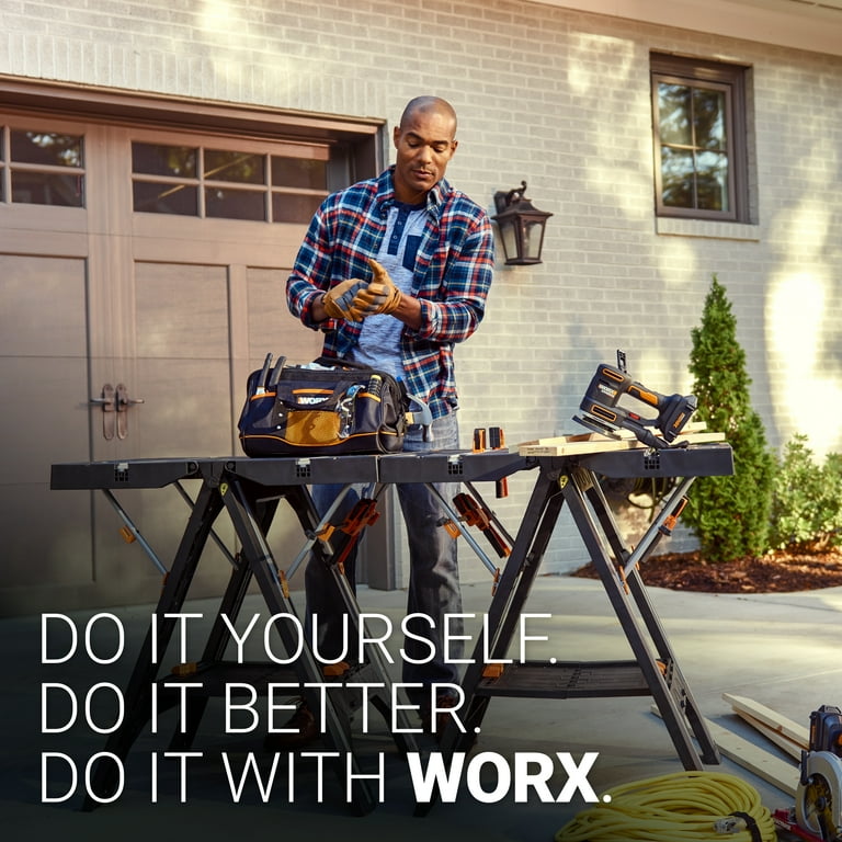 Worx WX051 Pegasus Folding Work Table & Sawhorse - Walmart.com
